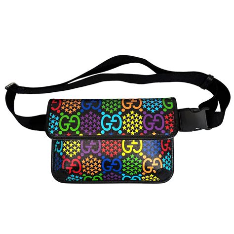 psychedelic gucci|Gucci psychedelic belt bag.